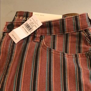 American Eagle striped mom jeans